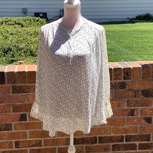 Lucky Brand Sheer Smock Top. XL